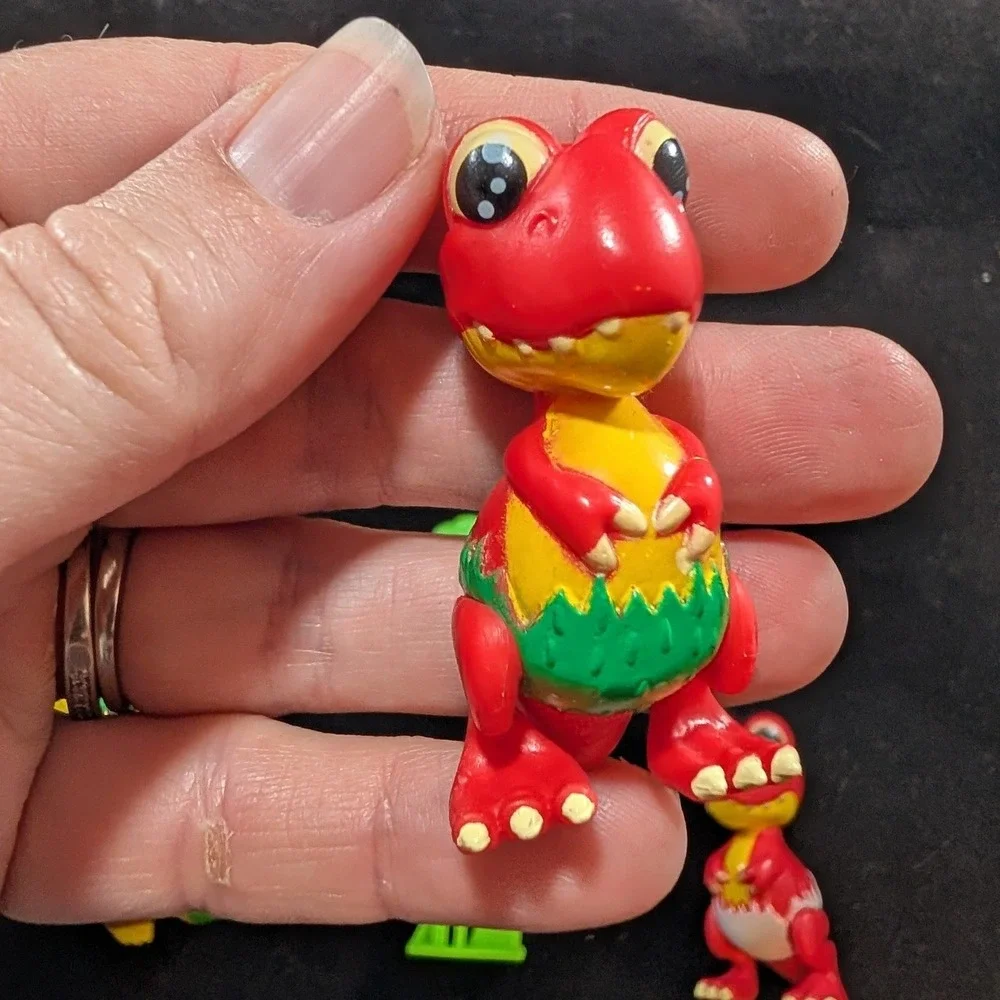 Ryan's World‎ Microverse Alligator Dinosaur Figures Lot Bumblebee Palm Tree 6pc